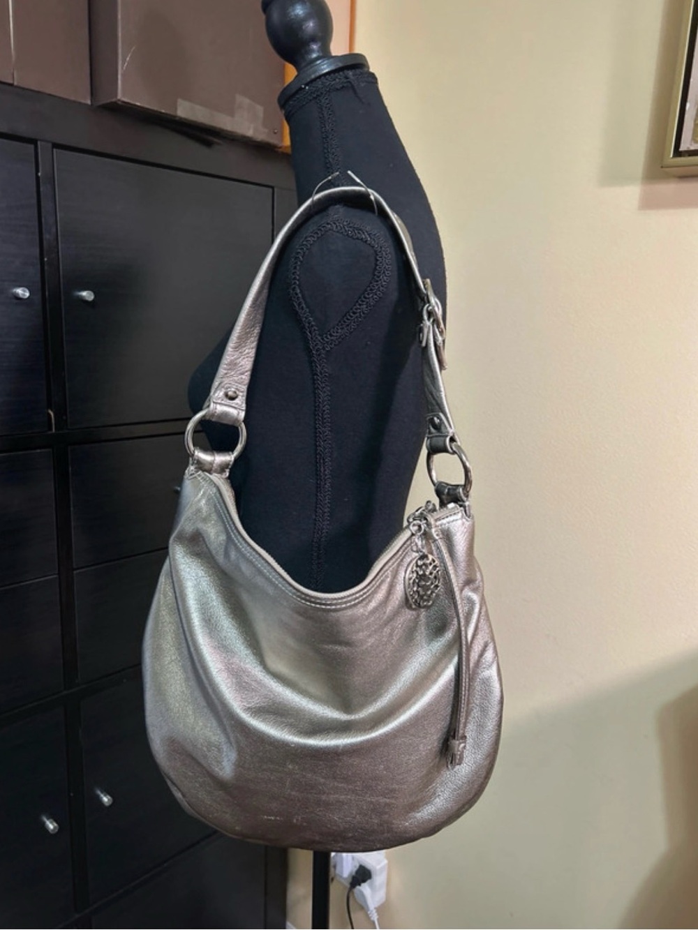 Coach "Ali" (or Allie) Metallic Leather Hobo